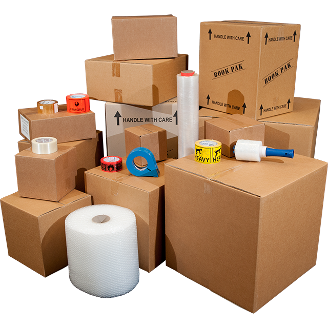 Packing materials used for household relocation